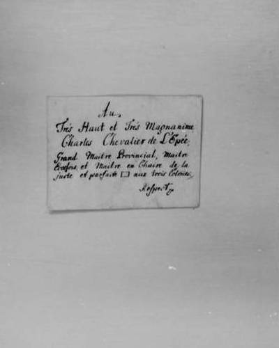 GPIO GLLR : Lettre de Conrad Jacob Schmid à Carl Gotthelf, Freiherr von Hund und Alten-Grotkau du 26 octobre 1752