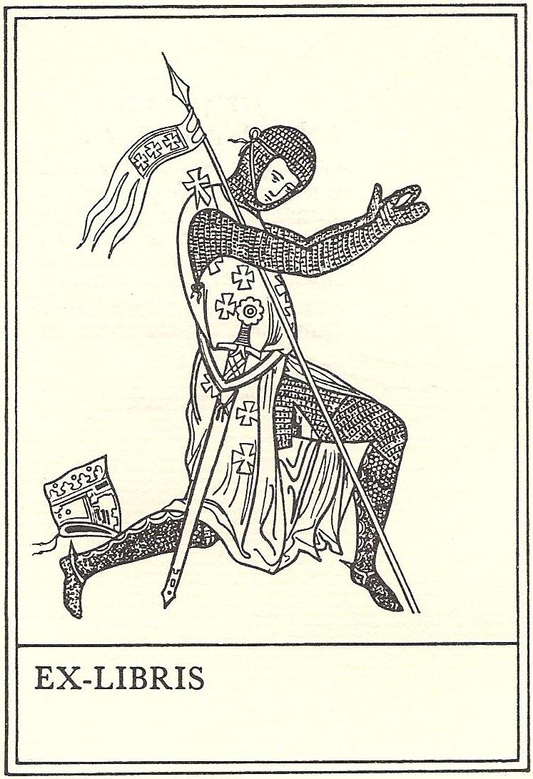 GPIO GLLR Ex-libris J.J.E. Roy Histoire singulière de la chevalerie, Edition Jean de Bonnot 1944